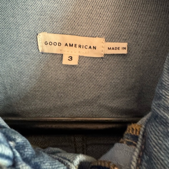 Good American Light Blue Denim Jumpsuit LARGE - Picture 4 of 6